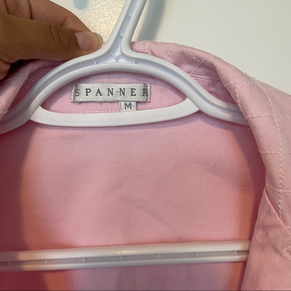 Vintage Pink Spanner Brand Snap Up Jacket wPockets - Picture 10 of 11